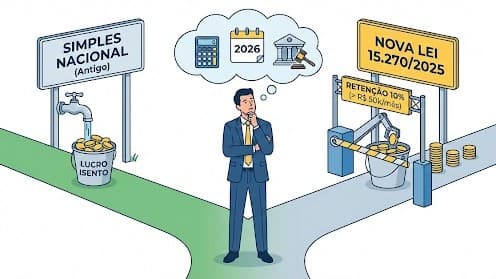 Simples Nacional e a nova tributação de dividendos: o que empresários precisam saber antes de tomar qualquer decisão